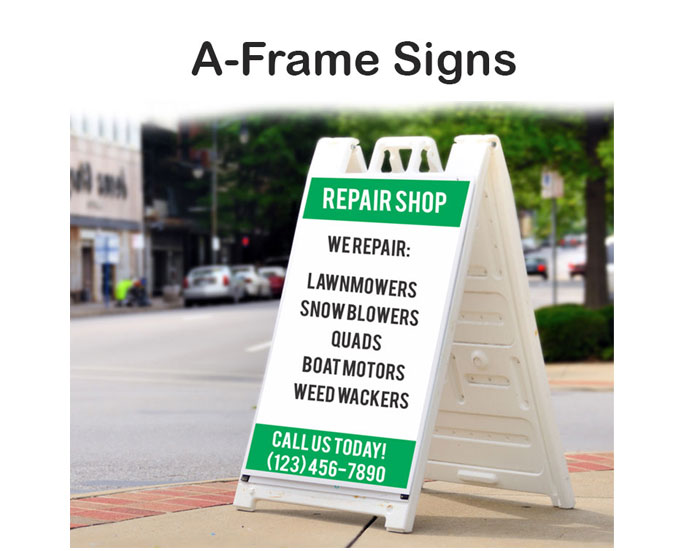 Standard A-Frame Signs - Sidewalk Signs